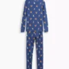 Conjunto de pijama de algodón orgánico cepillado para niños