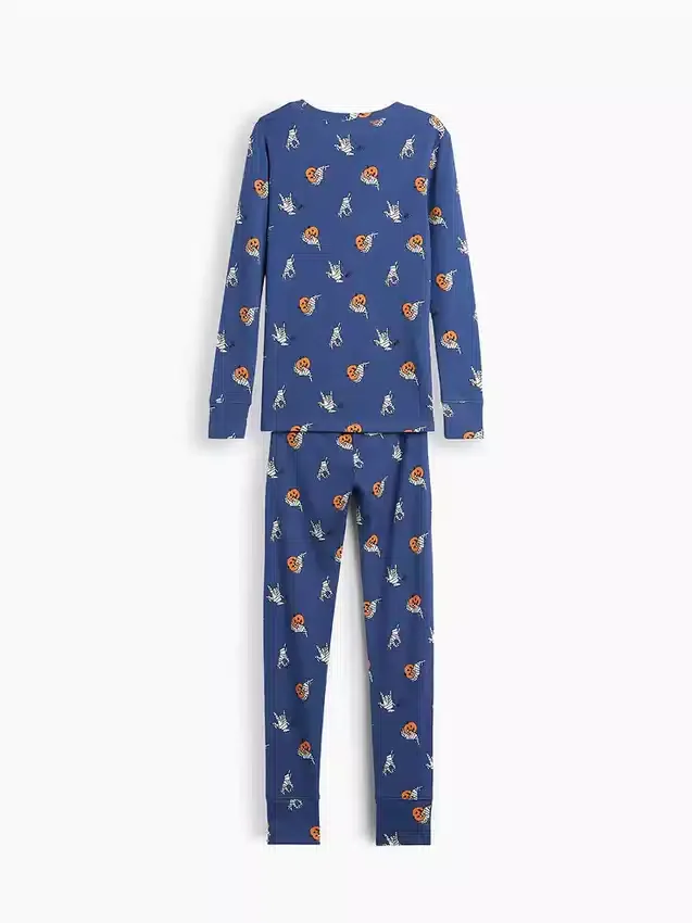 Conjunto de pijama de algodón orgánico cepillado para niños