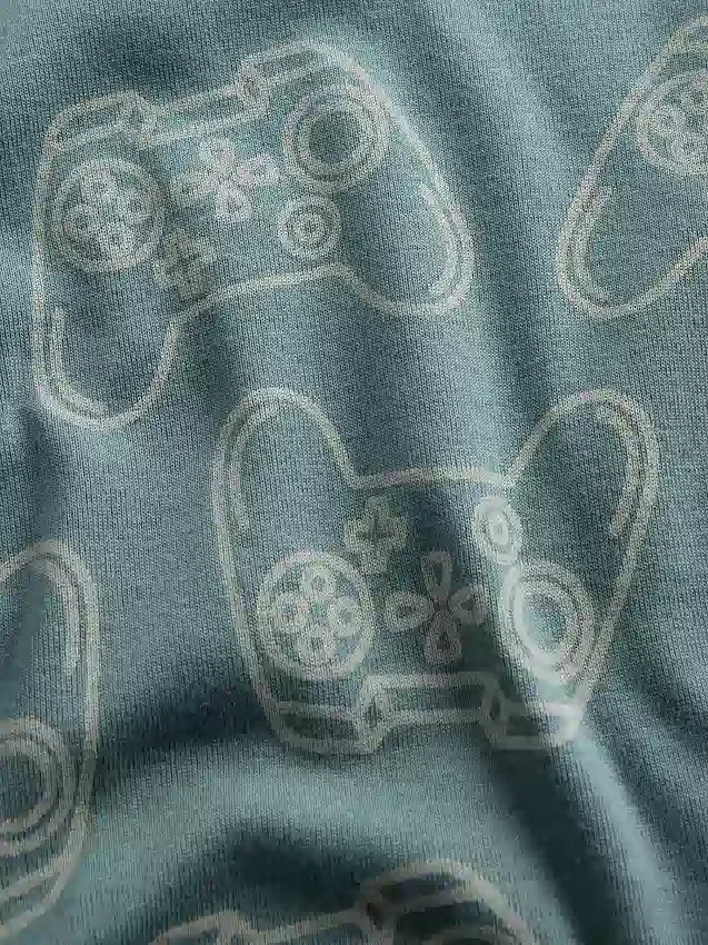 Conjunto de pijama de algodón orgánico cepillado para niños