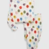 Conjunto de pijama de algodón orgánico para bebés y niños