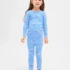 Conjunto de pijama de fiestas de algodón orgánico cepillado para niños y bebés