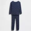 Conjunto de pijama de fiestas de algodón orgánico cepillado para niños y bebés