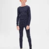 Conjunto de pijama de fiestas de algodón orgánico cepillado para niños y bebés