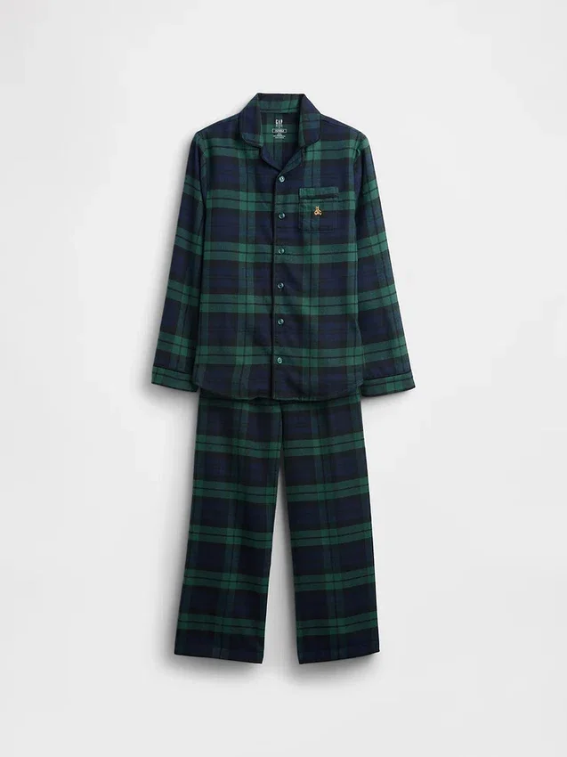 Conjunto de pijama de franela reciclada para niños