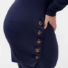 Conjunto de pijama de modal acanalado premamá