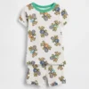 Conjunto de pijama de pantalones cortos de algodón orgánico cepillado Brannan Bear para bebés y niños pequeños