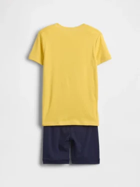 Conjunto de pijama de pantalones cortos de algodón orgánico cepillado para niños de Star Wars