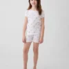 Conjunto de pijama de pantalones cortos para niños de Winnie the Pooh en algodón orgánico cepillado