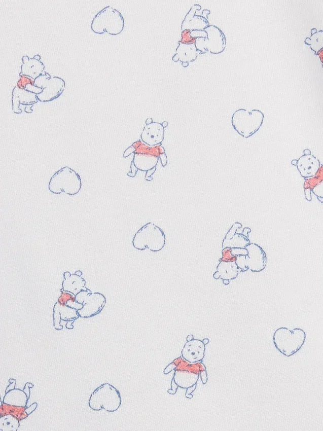 Conjunto de pijama de pantalones cortos para niños de Winnie the Pooh en algodón orgánico cepillado