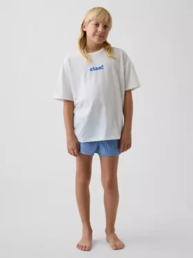 Conjunto de pijama de pantalones cortos reciclado para niños