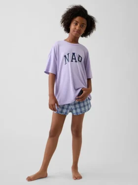 Conjunto de pijama de pantalones cortos reciclado para niños