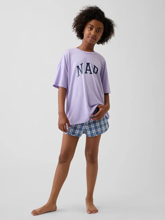 Conjunto de pijama de pantalones cortos reciclado para niños