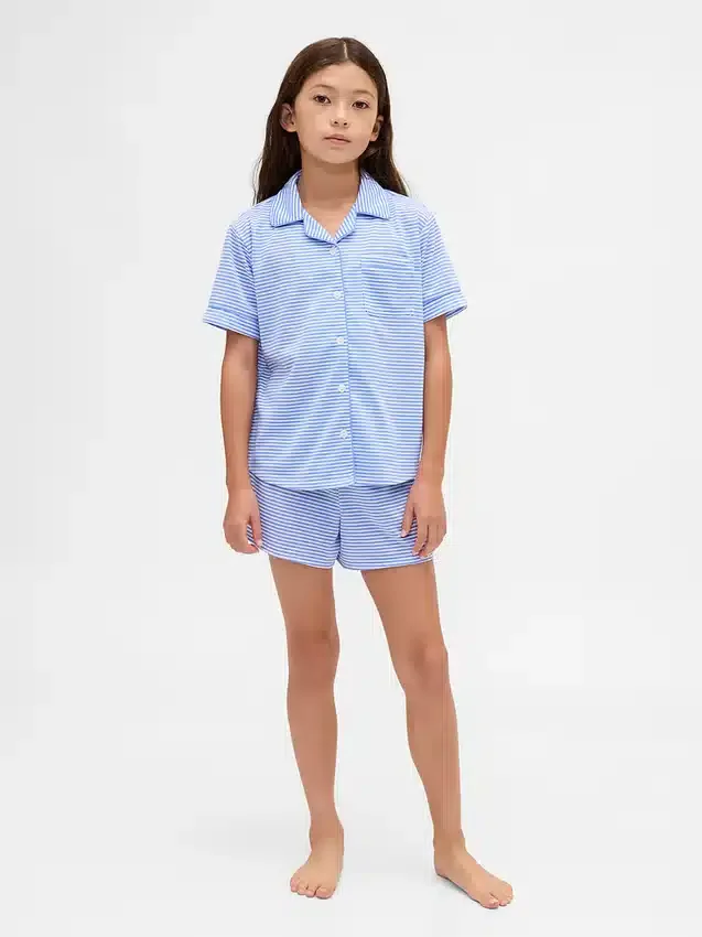 Conjunto de pijama de pantalones cortos reciclado para niños