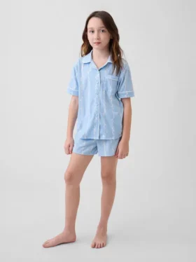 Conjunto de pijama de pantalones cortos reciclado para niños
