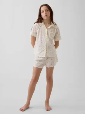 Conjunto de pijama de pantalones cortos reciclado para niños