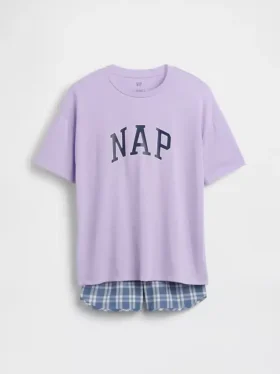 Conjunto de pijama de pantalones cortos reciclado para niños