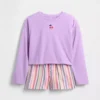 Conjunto de pijama de pantalones cortos reciclado para niños