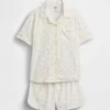 Conjunto de pijama de pantalones cortos reciclado para niños