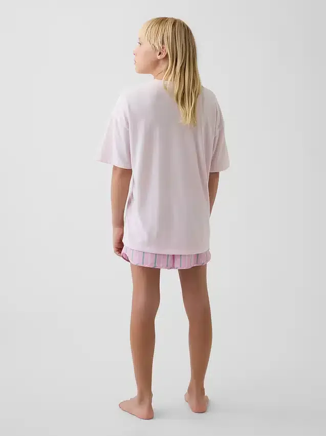 Conjunto de pijama de pantalones cortos reciclado para niños