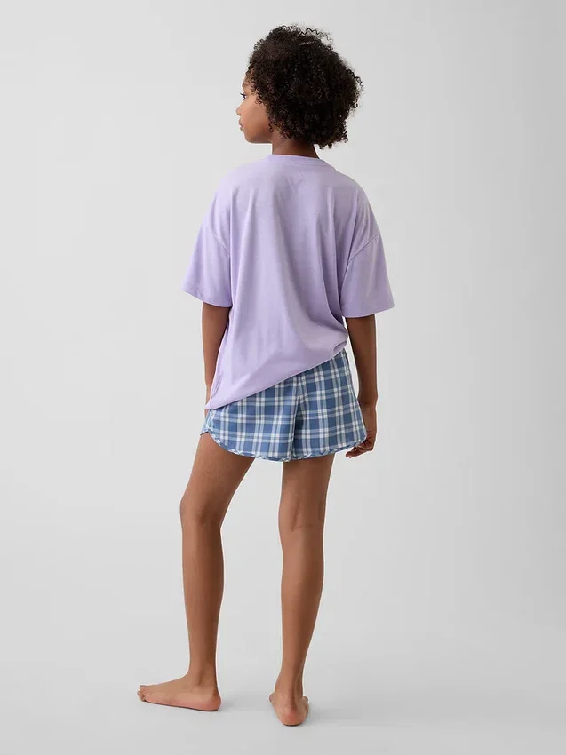Conjunto de pijama de pantalones cortos reciclado para niños