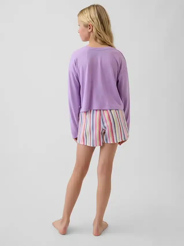 Conjunto de pijama de pantalones cortos reciclado para niños