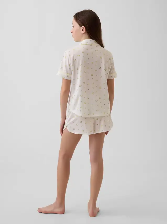 Conjunto de pijama de pantalones cortos reciclado para niños
