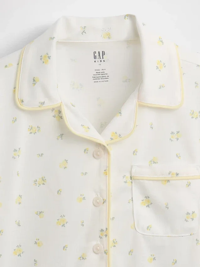 Conjunto de pijama de pantalones cortos reciclado para niños