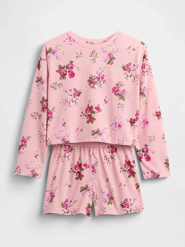 Conjunto de pijama de pantalones cortos reciclado para niños