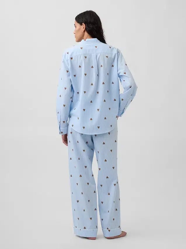 Conjunto de pijama de popelín