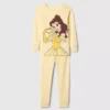Conjunto de pijama de princesa de algodón orgánico cepillado de GAP × Disney Baby