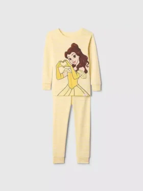 Conjunto de pijama de princesa de algodón orgánico cepillado de GAP × Disney Baby