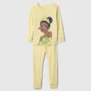 Conjunto de pijama de princesa de algodón orgánico cepillado de GAP × Disney Baby
