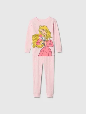 Conjunto de pijama de princesa de algodón orgánico cepillado de GAP × Disney Baby