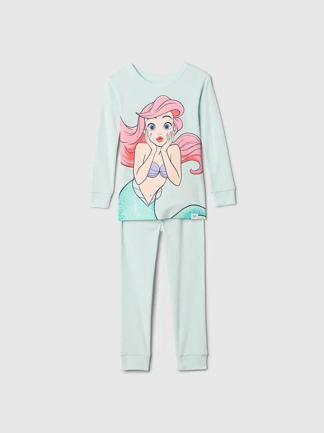 Conjunto de pijama de princesa de algodón orgánico cepillado de GAP × Disney Baby