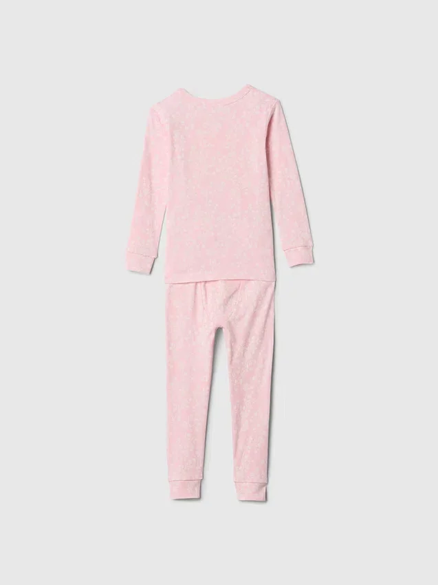 Conjunto de pijama de princesa de algodón orgánico cepillado de GAP × Disney Baby