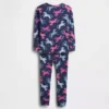 Conjunto de pijama de unicornio de algodón orgánico cepillado para bebés y niños