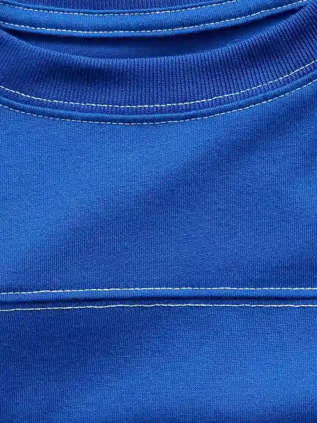 Conjunto de pijama infantil reciclado con bloques de color