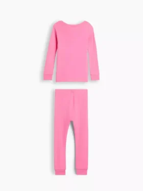 Conjunto de pijama orgánico de algodón cepillado con esqueleto que brilla en la oscuridad para Bebé y Niño