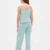 Conjunto de pijama para niños con camiseta sin mangas de punto pointelle reciclado