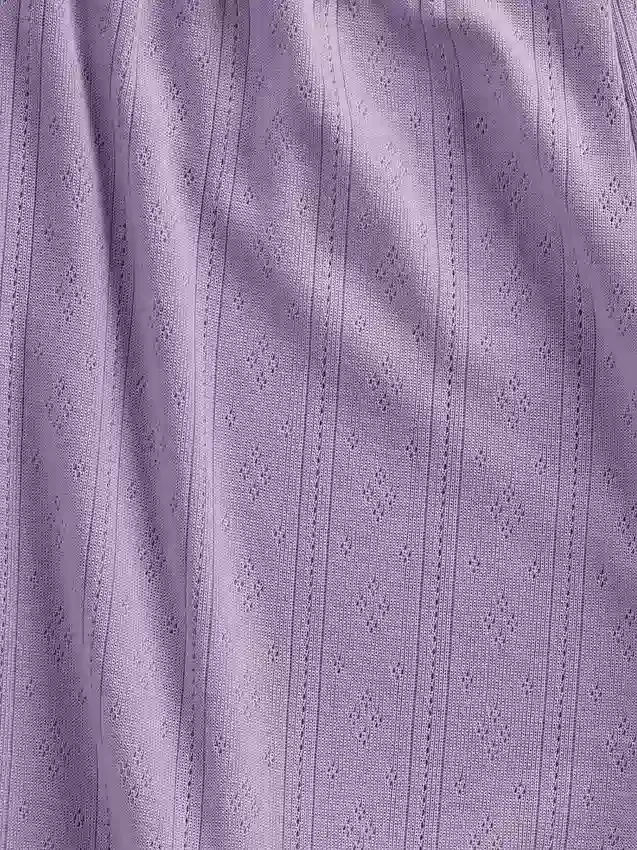 Conjunto de pijama para niños con camiseta sin mangas de punto pointelle reciclado