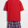 Conjunto de pijama para niños con pantalones cortos reciclados de corte oversize