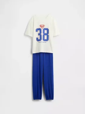 Conjunto de pijama para niños con pantalones joggers oversize reciclados de Superman