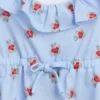 Conjunto de pijama reciclado para niños con camiseta sin mangas con volantes y pantalones cortos