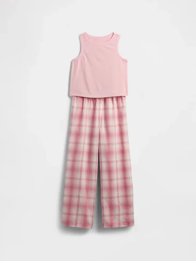 Conjunto de pijama sin mangas reciclado para niños