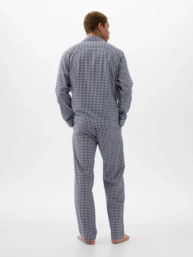 Conjunto de pijamas de popelín para adultos