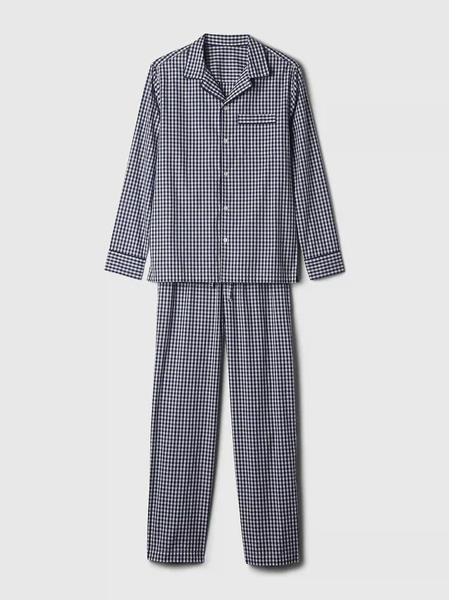 Conjunto de pijamas de popelín para adultos