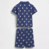 Conjunto de polo de piqué con el oso Brannan para bebé