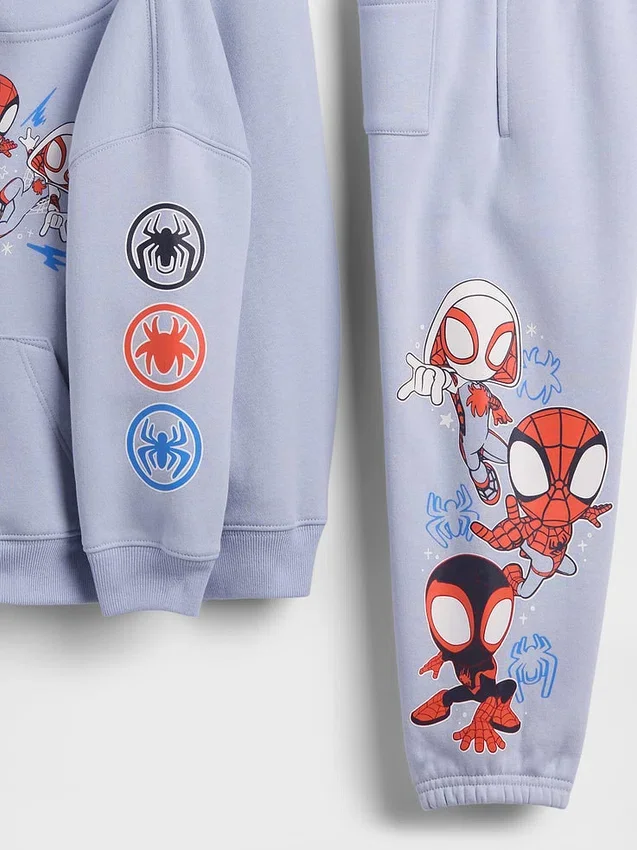 Conjunto de sudadera con capucha Vintagesoft de Marvel para bebés y niños pequeños