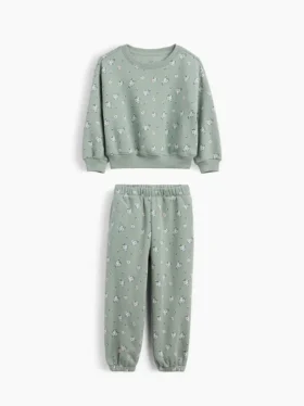 Conjunto de sudadera y pantalones de chándal con estampado floral Vintagesoft para Bebé y Niño