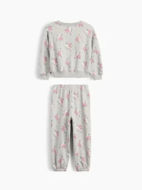 Conjunto de sudadera y pantalones de chándal con estampado floral Vintagesoft para Bebé y Niño